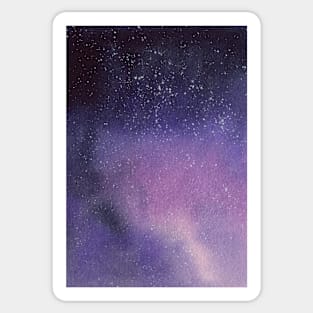 Galaxy in purple and violet Sticker